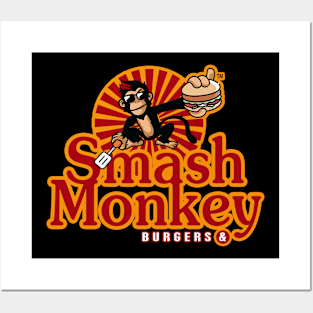 Smash Monkey Burgers Posters and Art